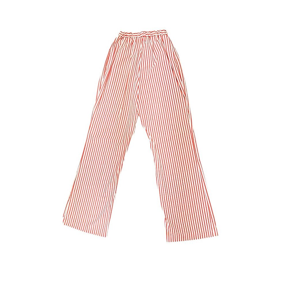 Vintage Candy Striper Uniform 1970s Red White Top Pants Hat 3 Piece Set Imperial - Picture 4 of 16
